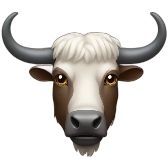 bird with buffalo head and horns emoji