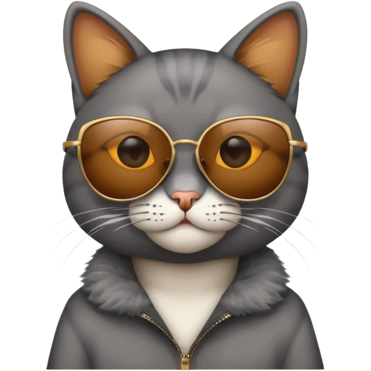 Cat wearing sunglasses emoji