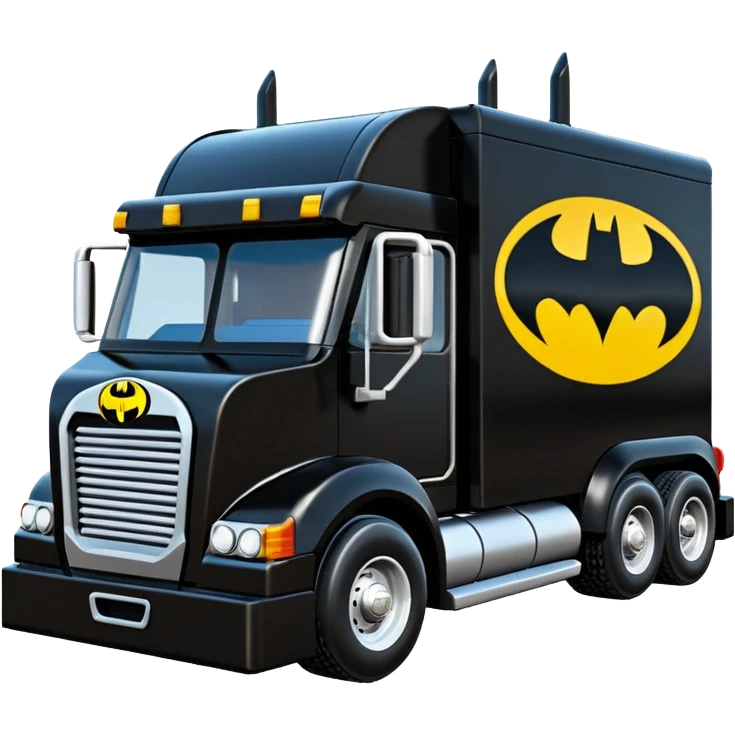 futuristic Batman’s Venomobile  loosely based on 1956 freightliner moving truck Lego (flat long straight organically-shaped mechanical roomy interior seating inside the body) stealthy town hot rod desert dirt racing rwd rail emoji