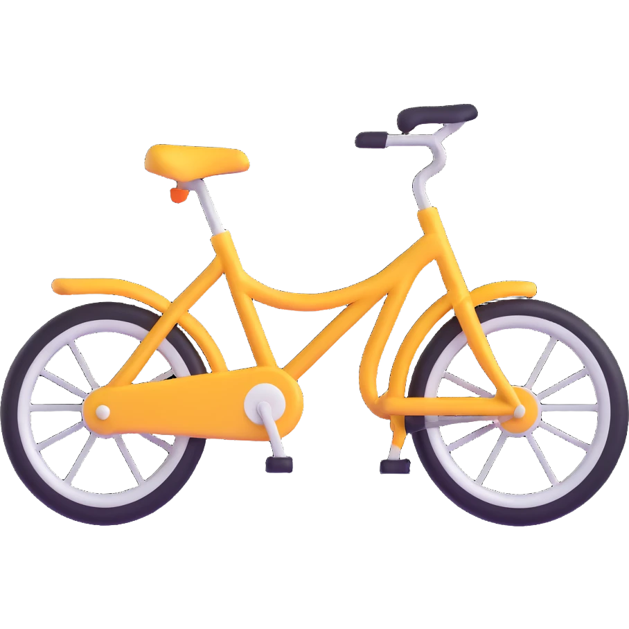 bicycle emoji, symbolizing green transportation and sustainability, modern emoji style emoji