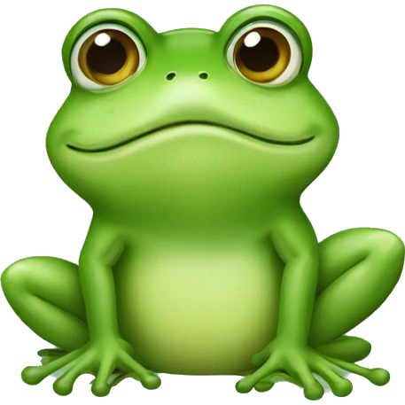 A frog with squireel kissing her emoji