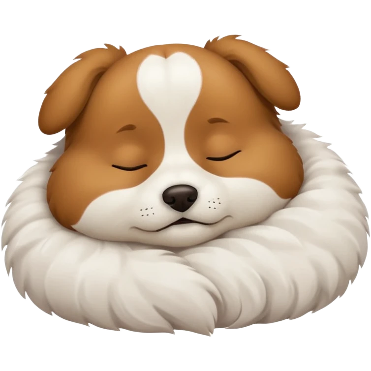 Doggy sleeping emoji
