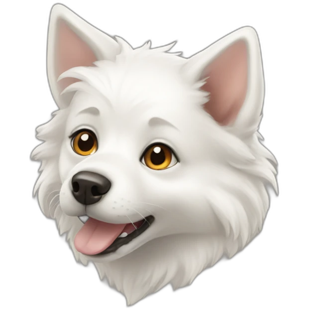 white puppy fox emoji