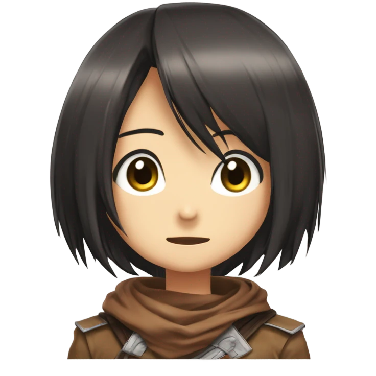 mikasa ackermann from attack on titan emoji