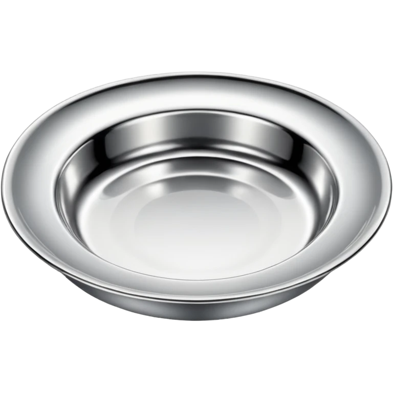 Silver dish w emoji