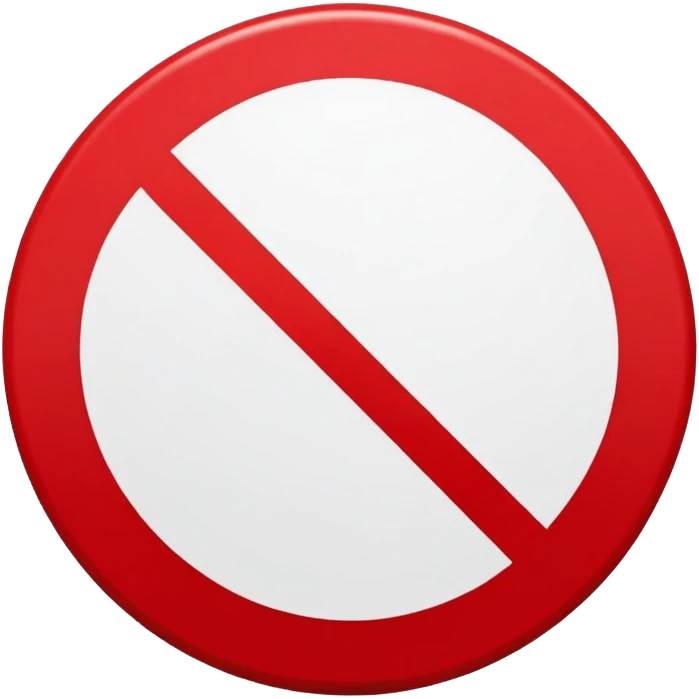 not allowed sign emoji