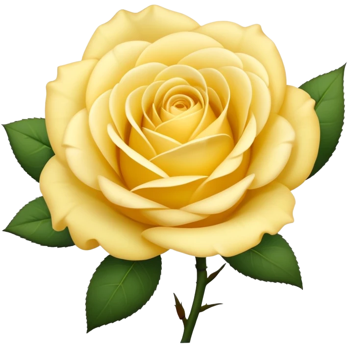light yellow rose  emoji