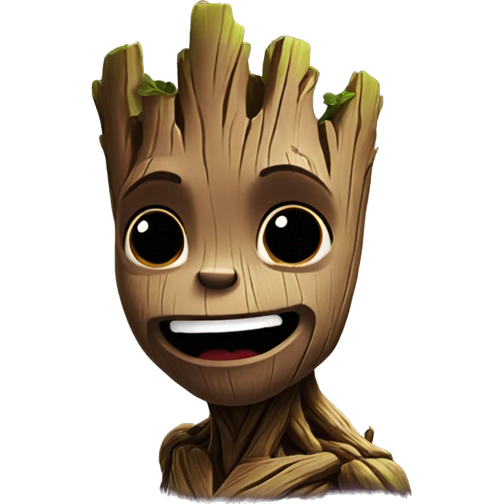 Groot Kissing emoji