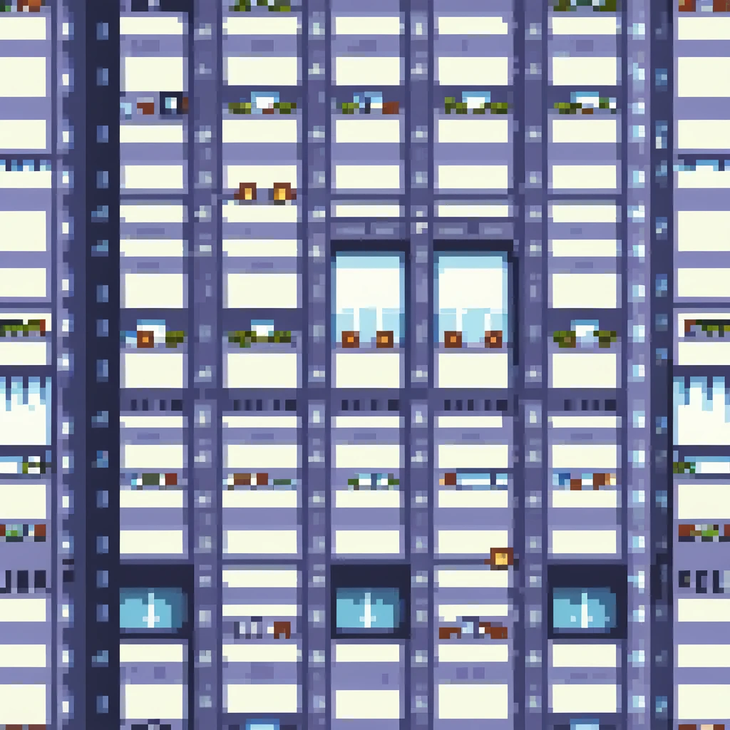 city skyscraper with many windows emoji