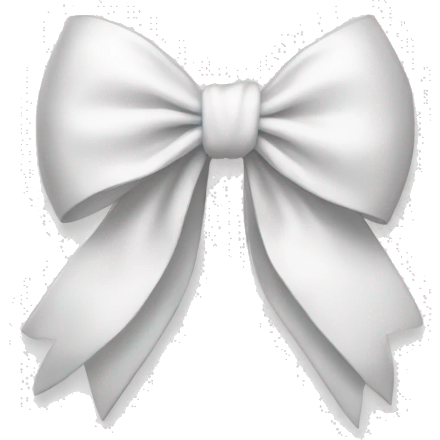 white bow emoji