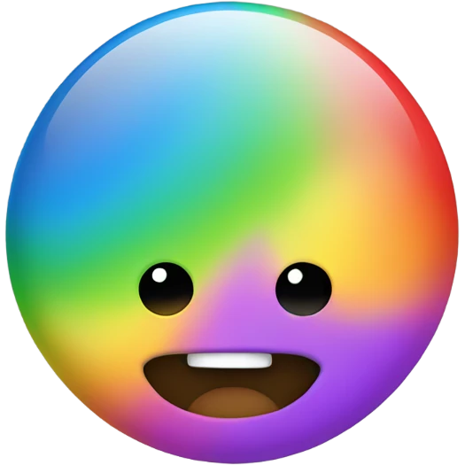  Rainbow bright emoji
