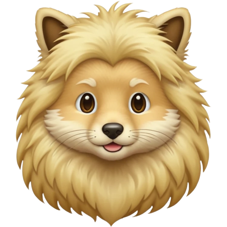 animal with long blonde hair emoji