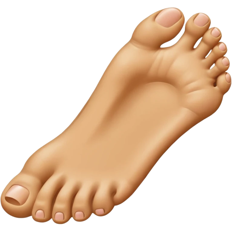 Toe flipping the middle toe emoji