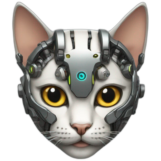 cyborg cat emoji