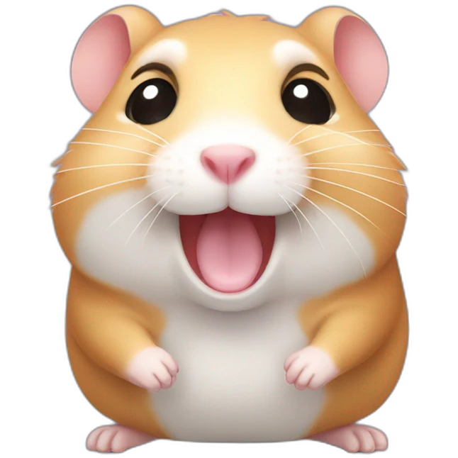 happy hamster emoji