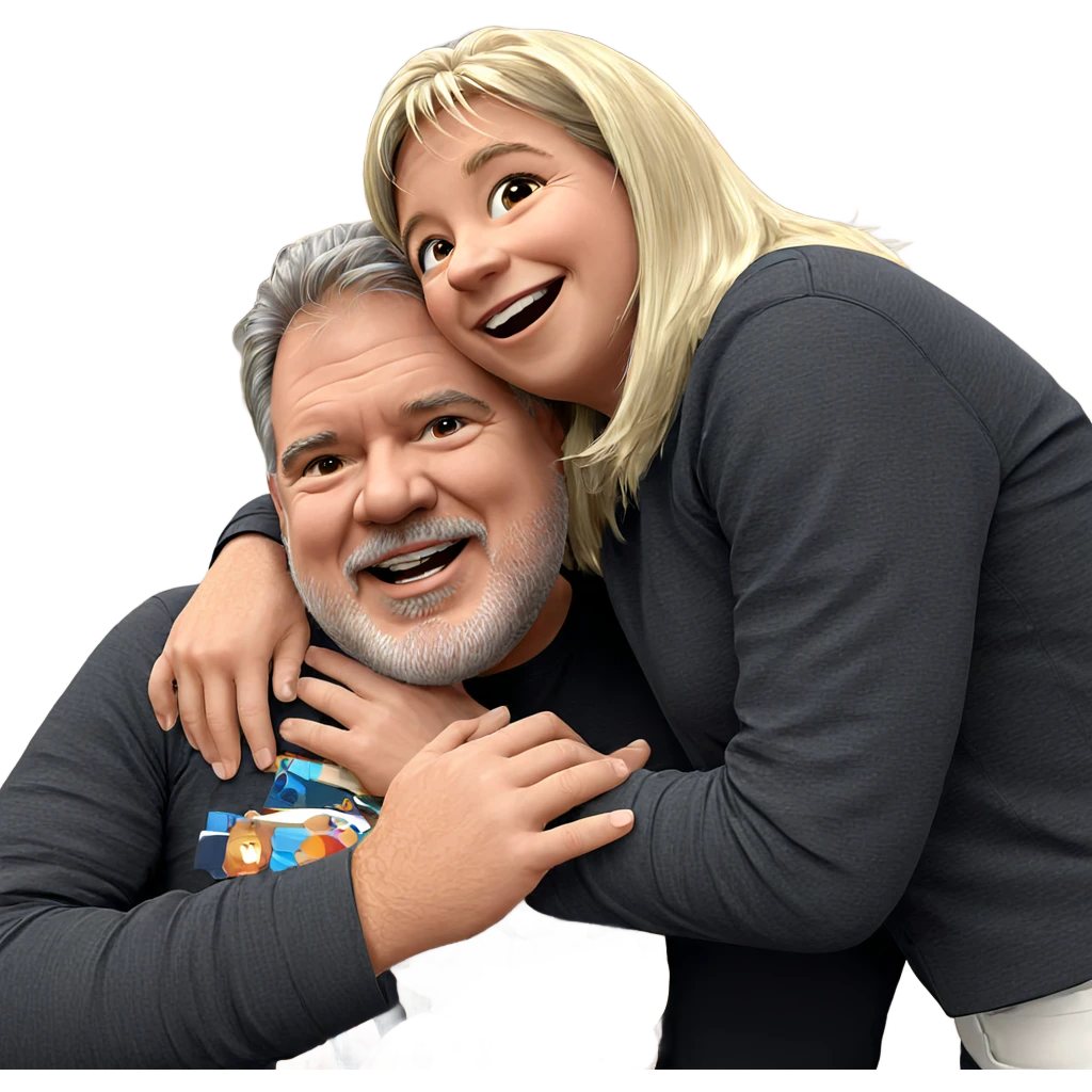 joyful embrace of friendship emoji