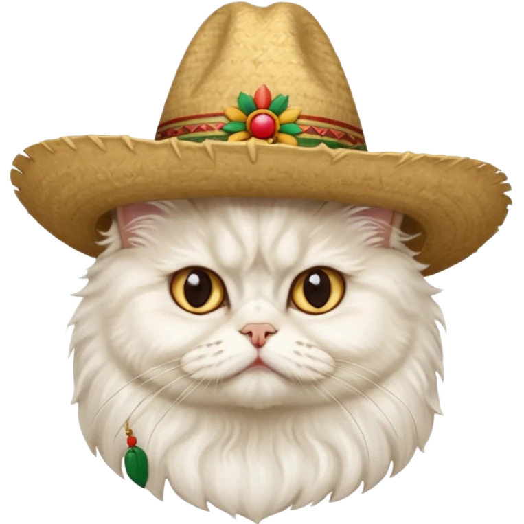 mexican hat persian cat emoji