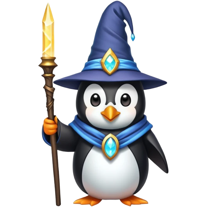 Penguin Wizard emoji