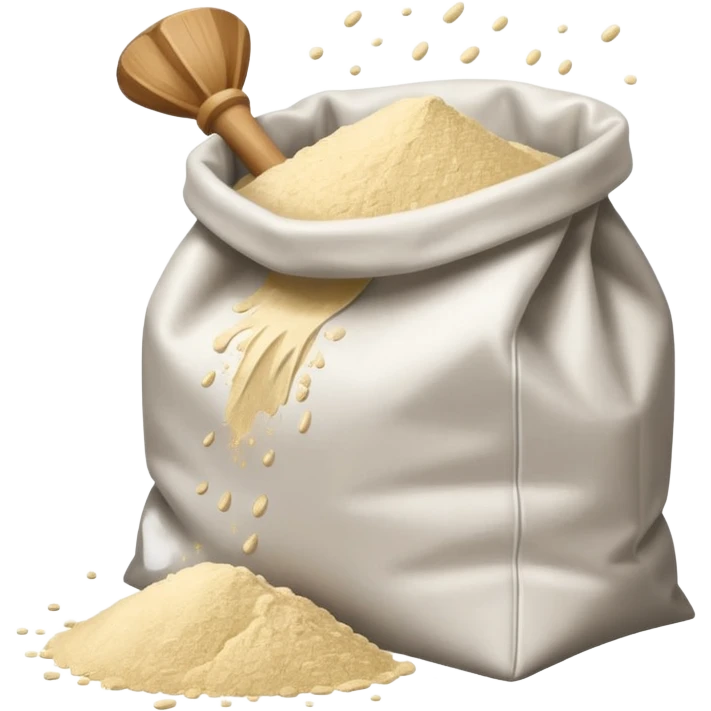 open bag of flour emoji
