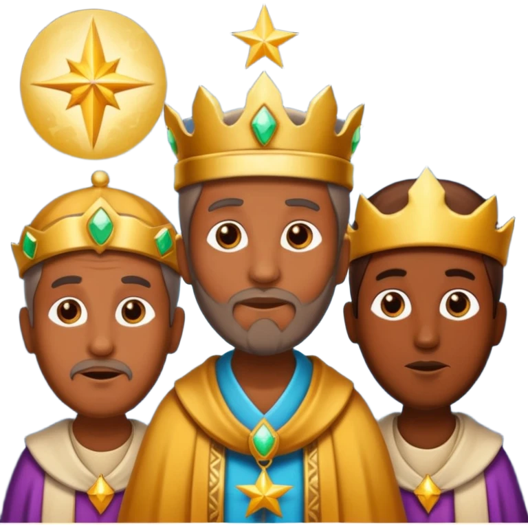 three wise men, add the star on top emoji