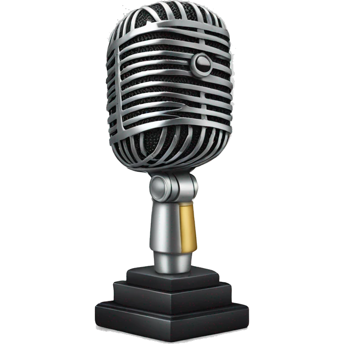 Microphone trophy glass  emoji
