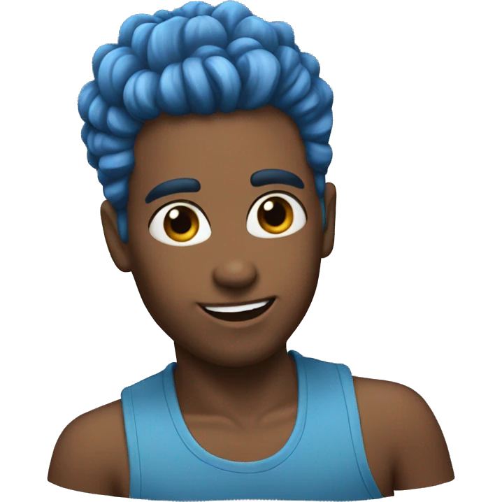 Blue Hairpray Can emoji