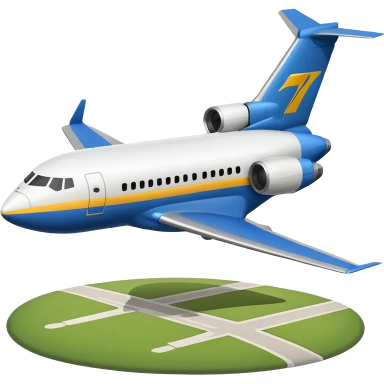 Boeing-727 landing emoji