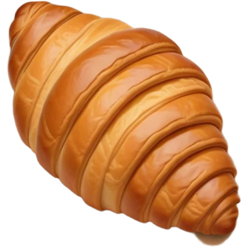 croissant wrapped in brown paper emoji