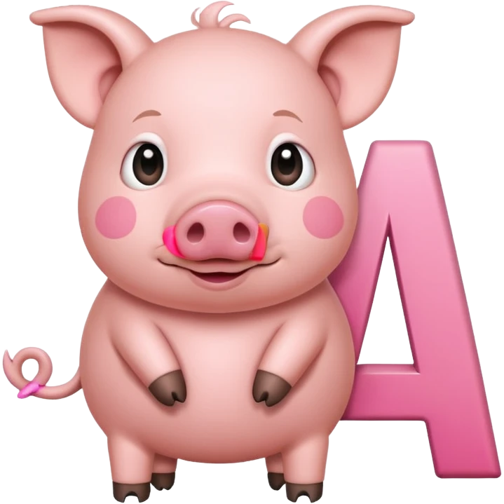 Alphabet Pig emoji
