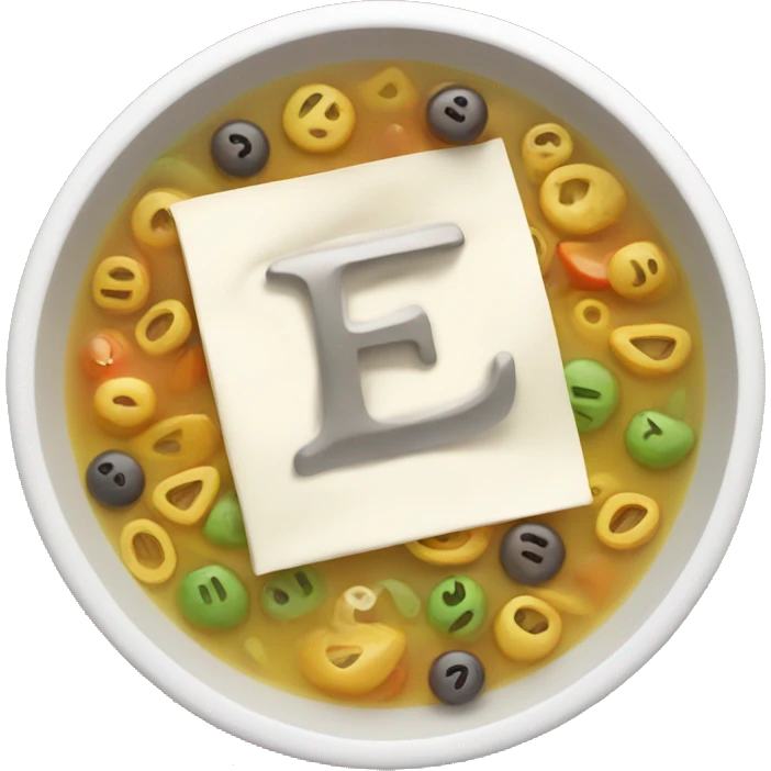 letter soup but with numbers emoji