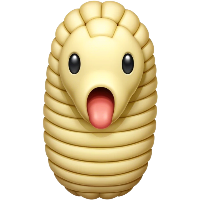 a giant maggot emoji