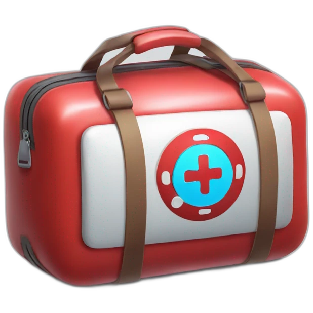 medical bag with red liquid emoji