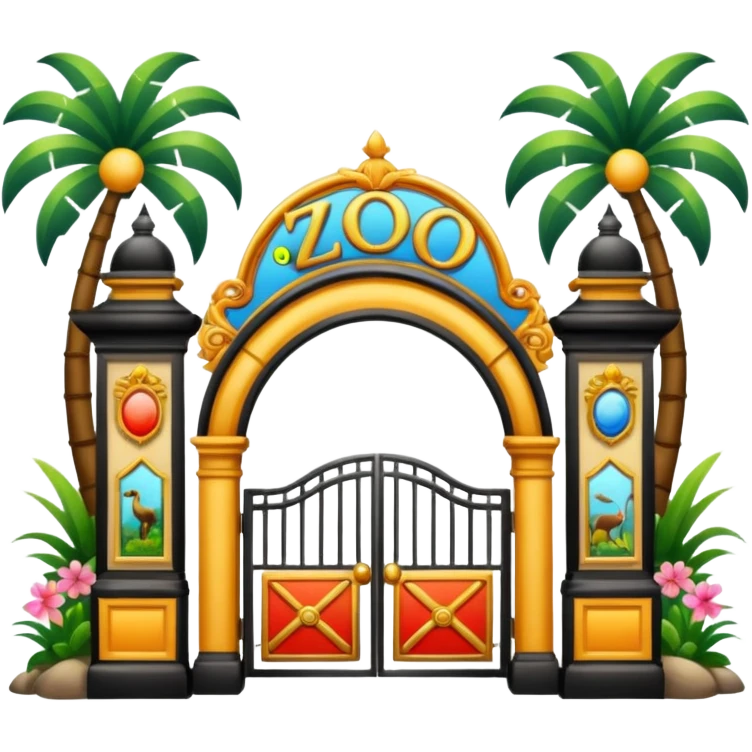 Zoo entrance. emoji