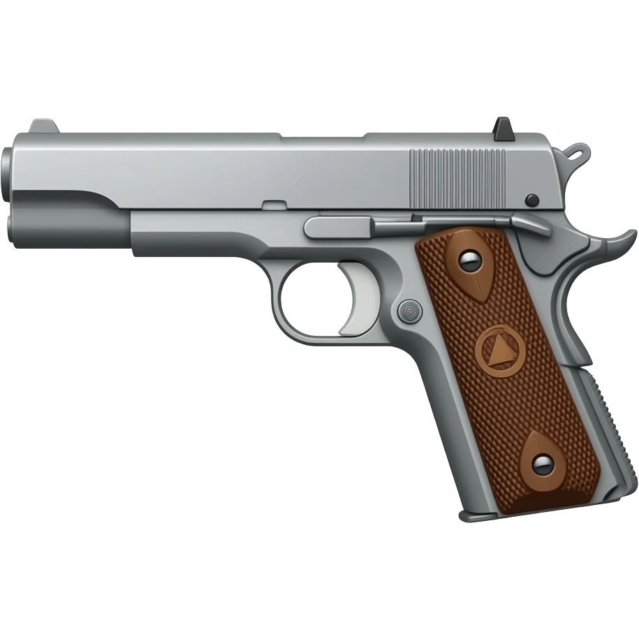 Colt M1911 (or generic Colt pistol) emoji