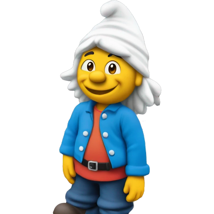 Smurf in Madurodam emoji
