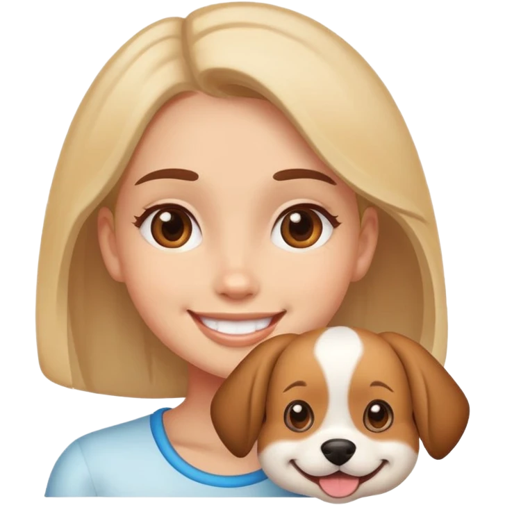 girl with dog face  emoji