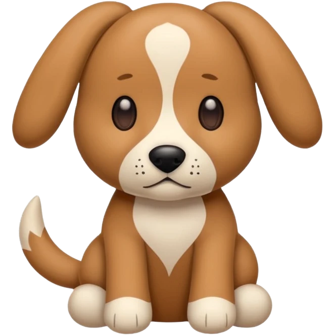 Plush dog toy  emoji