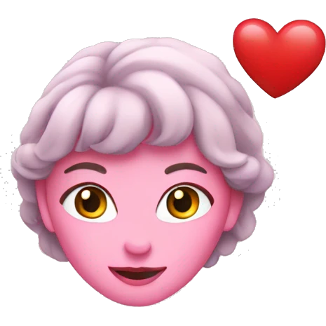 Coquette heart emoji