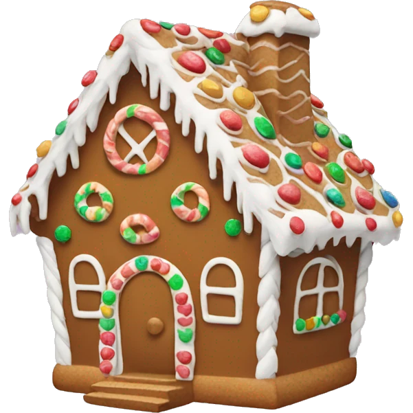 Gingerbread house emoji