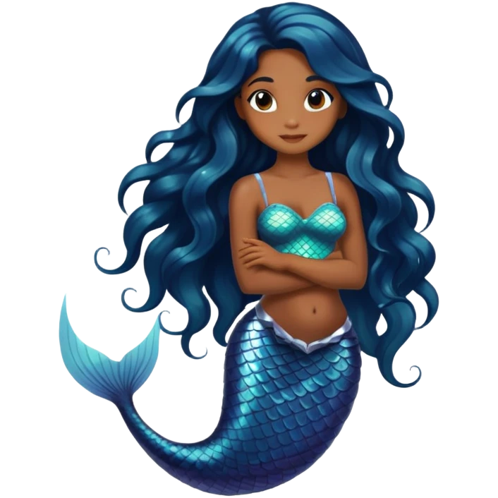 Black Mermaid  emoji