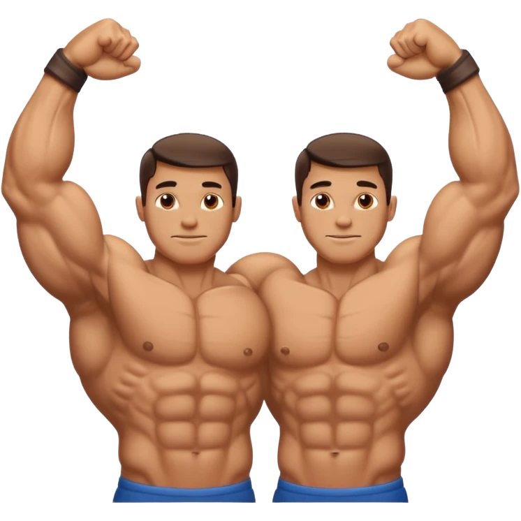 Braço Bíceps Flexionado direito e esquerdo emoji