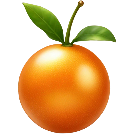 Pearl orange emoji