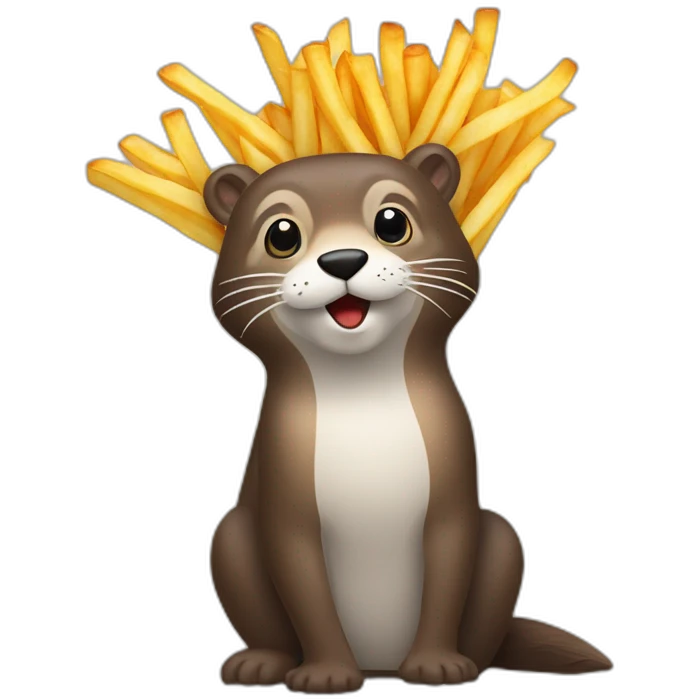 bière frites loutre emoji