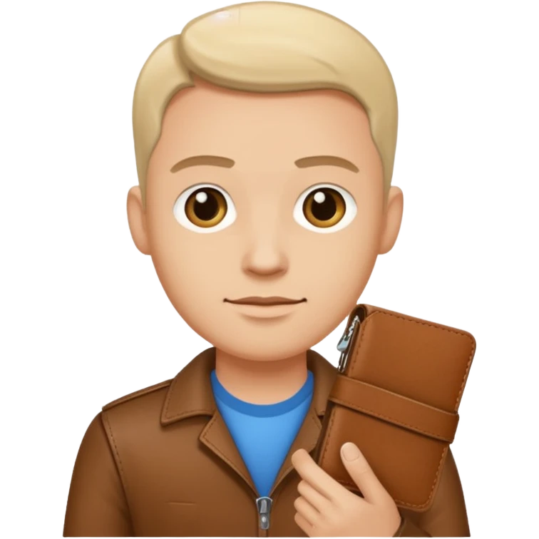 ligth man with wallet in hand emoji
