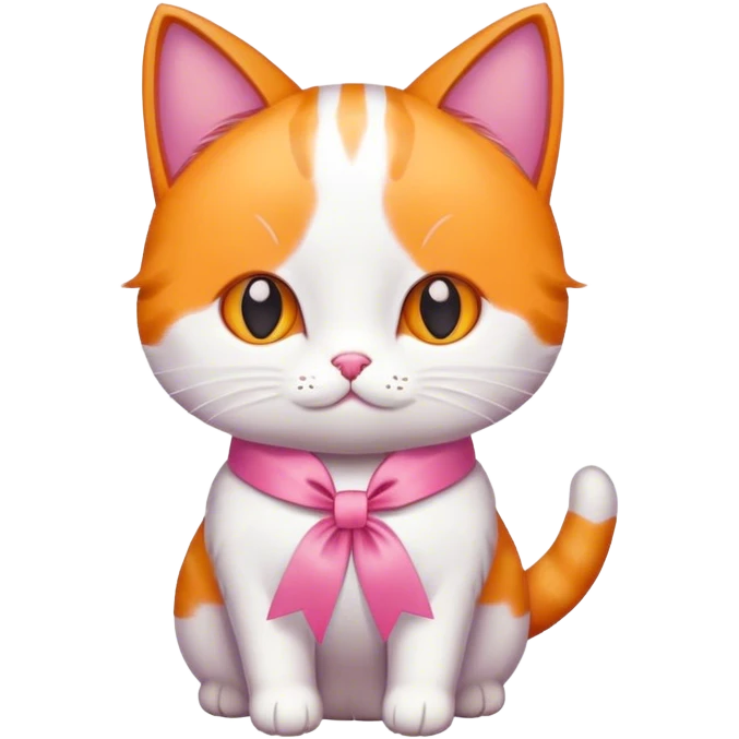 Cat wearing ribbon  emoji