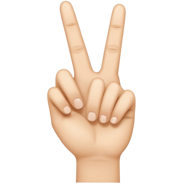 Solid White color Shh finger and hand emoji emoji