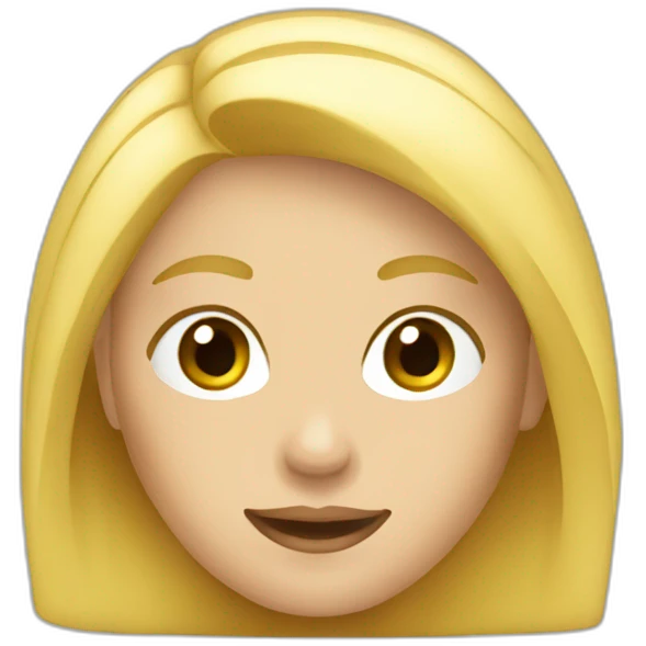 Fille blonde qui rit emoji