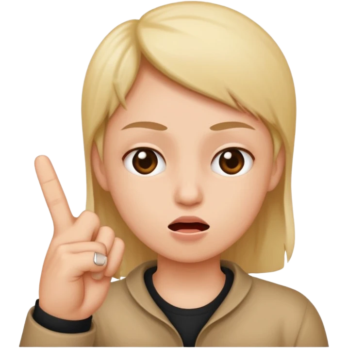 made face with middle finger emoji