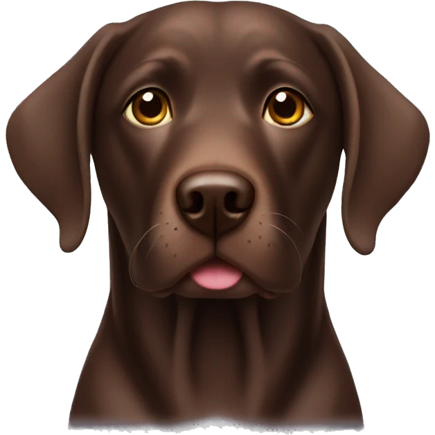Chocolate lab emoji