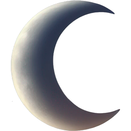 1 crescent moon, 2 full moon emoji